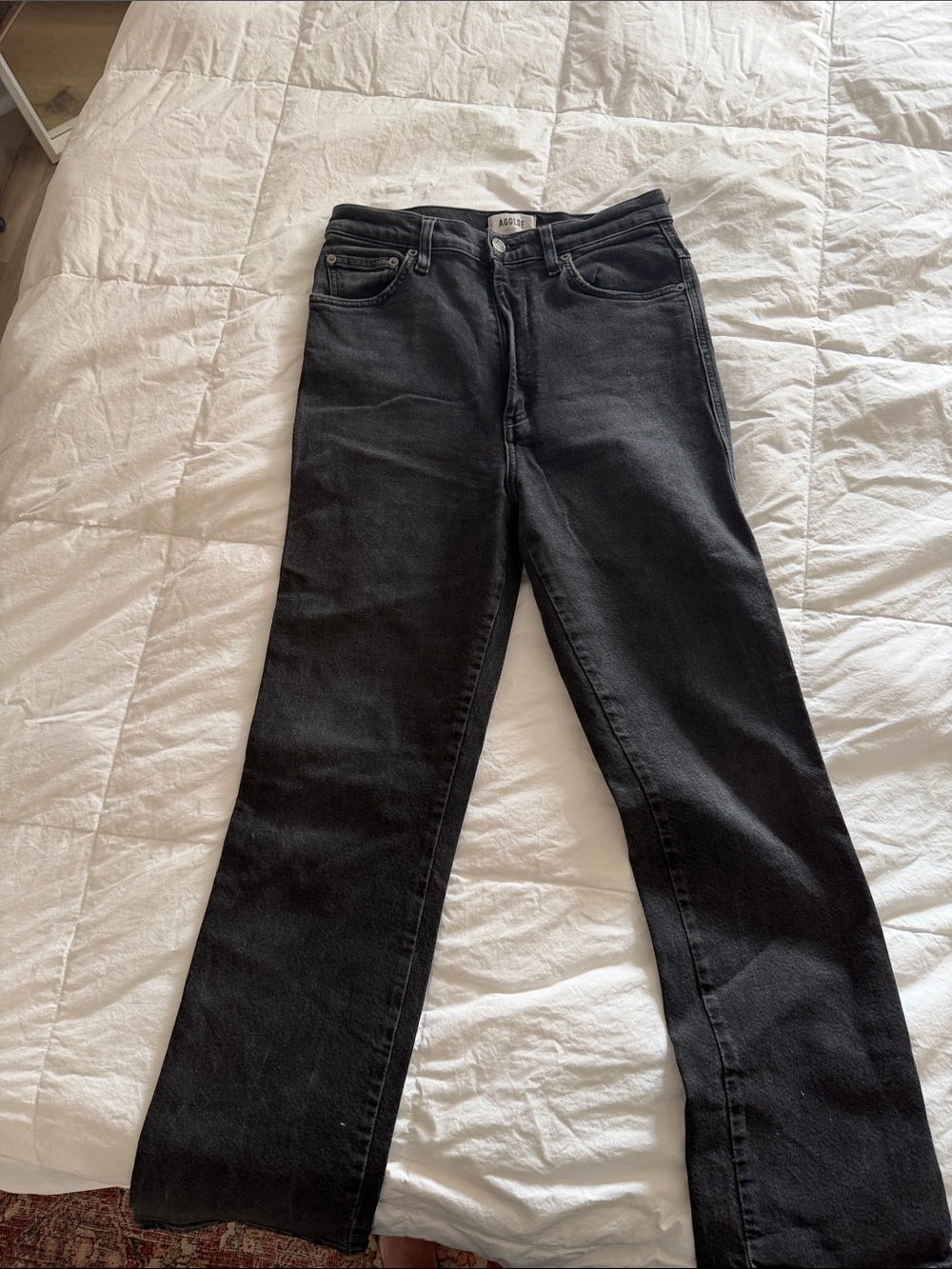 Agolde Pinch Black Denim Jeans